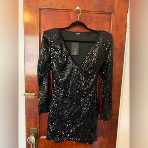XL black sequin dress from Fashion Nova, great condition tags on